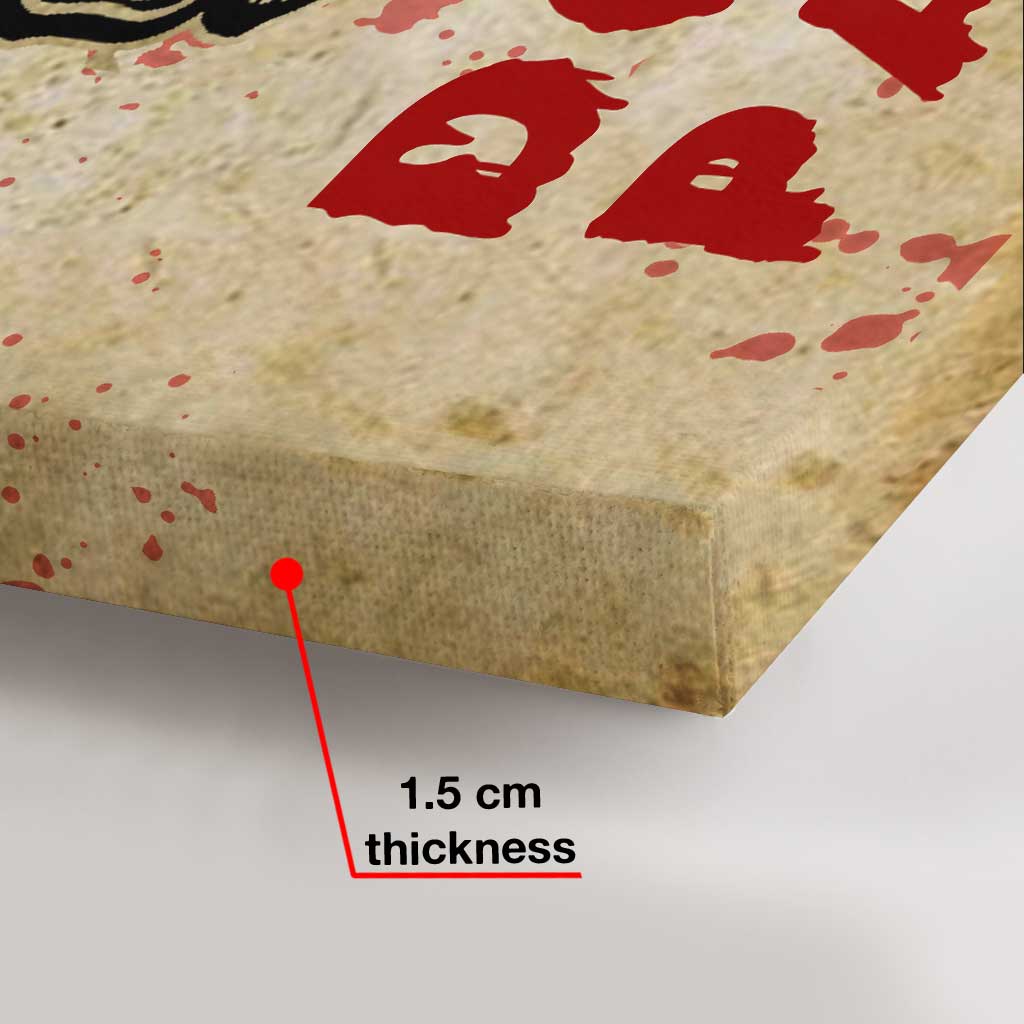 Bis dass dein unaufklärlicher Mord uns scheidet – Personalisierte Halloween-Leinwand und Poster für Paare