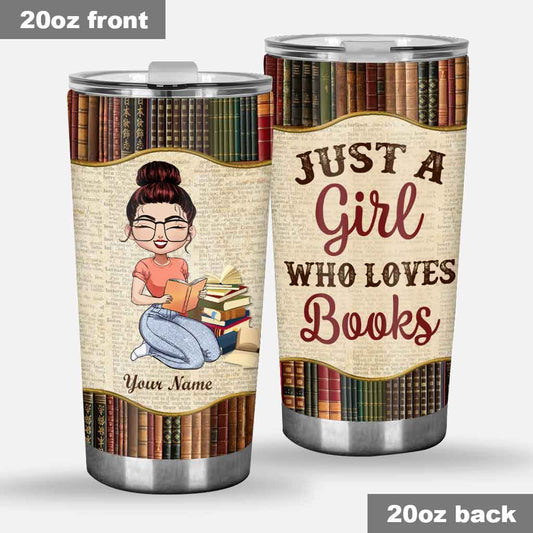 Just A Girl – Personalisierter Buchbecher