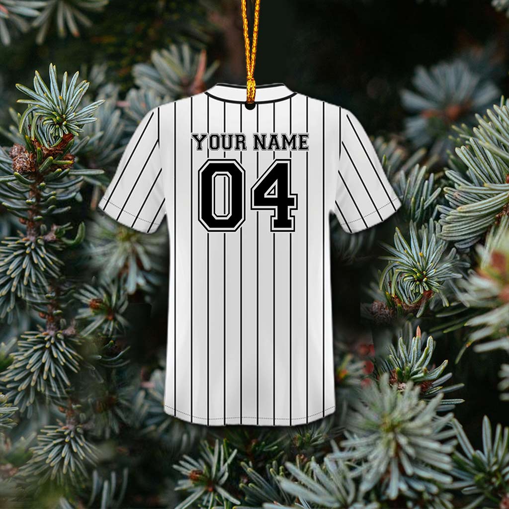 Baseball Lovers - Personalized Christmas Ornament (Printed On Both Sides)