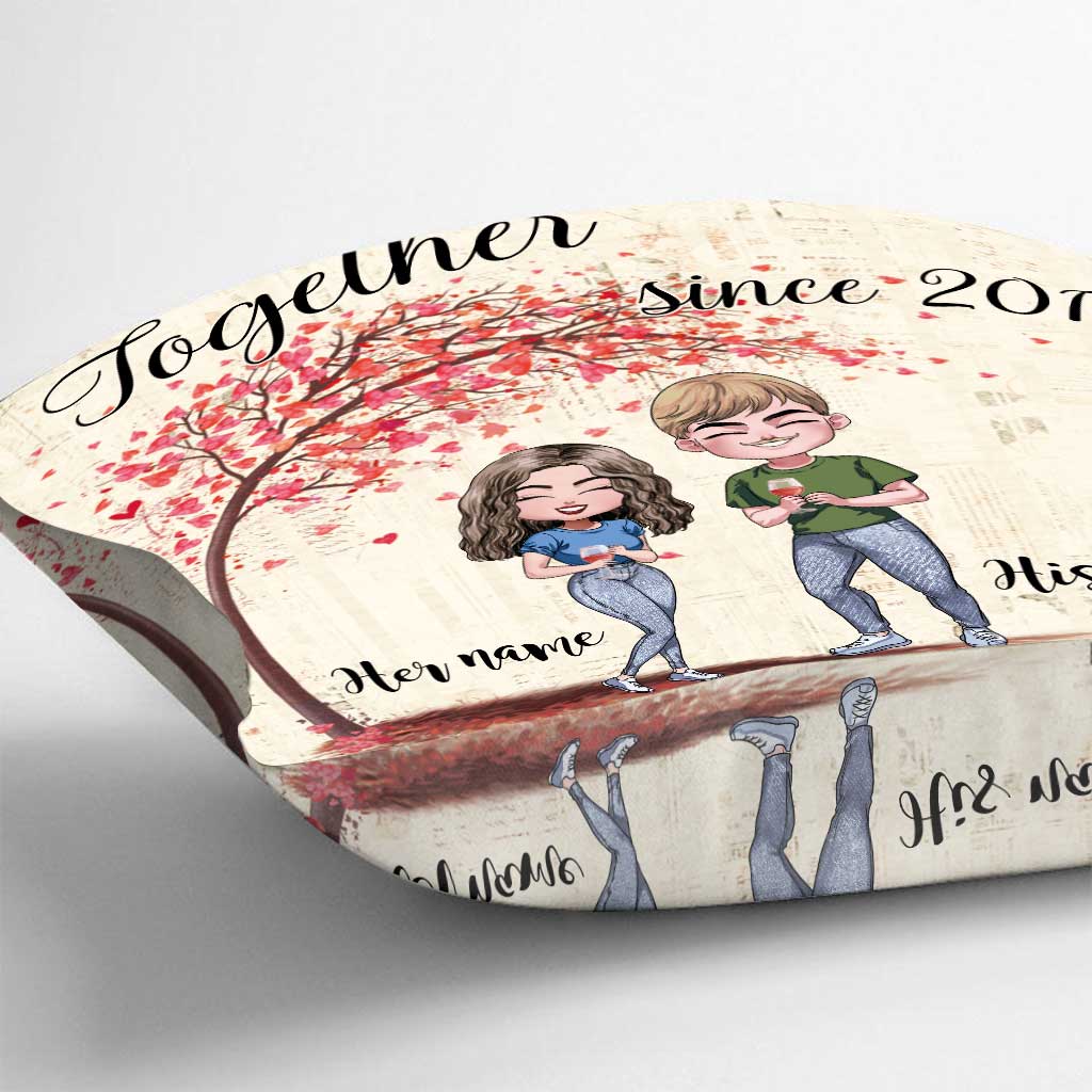Gemeinsam – Personalisiertes Pärchenkissen