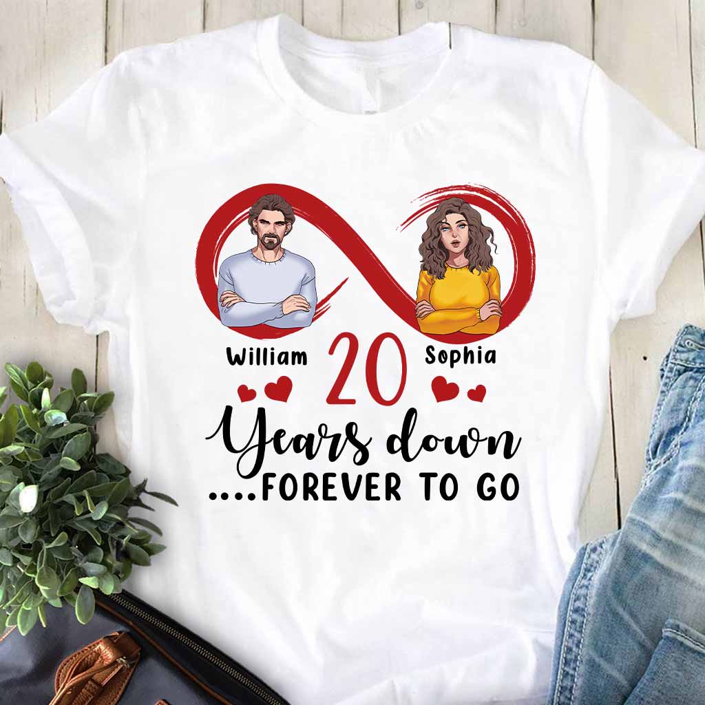 Für immer zusammen – Personalisiertes Partner-T-Shirt und Hoodie
