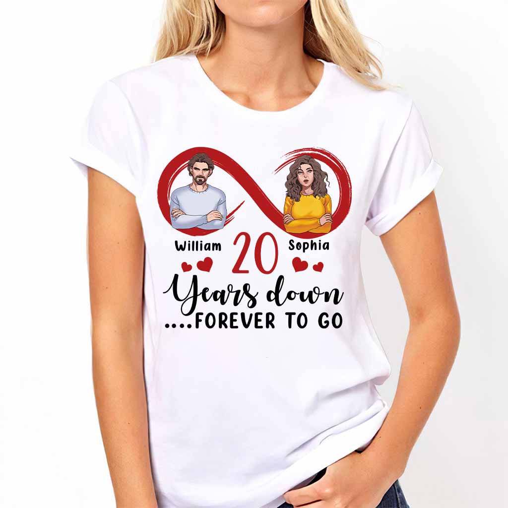 Für immer zusammen – Personalisiertes Partner-T-Shirt und Hoodie