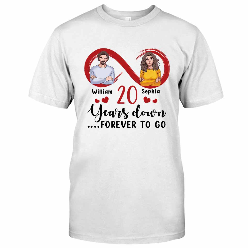 Für immer zusammen – Personalisiertes Partner-T-Shirt und Hoodie