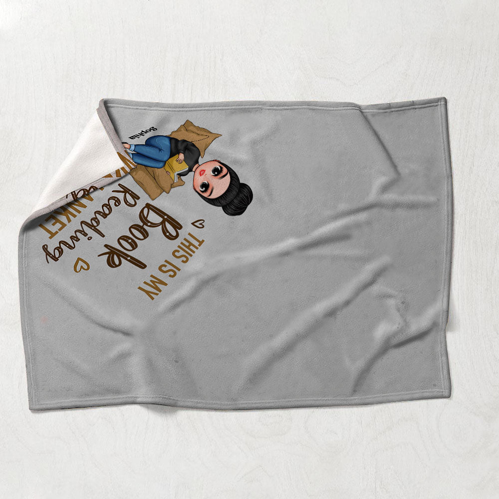 Just A Girl Who Loves Books - Personalized Book Blanket