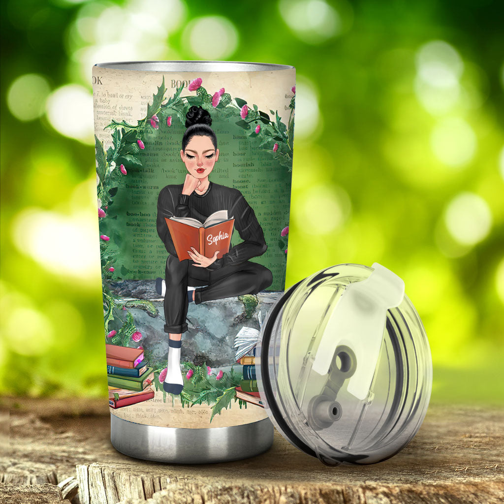 Einfach ein Mädchen, das Bücher liebt – personalisierter Buchbecher