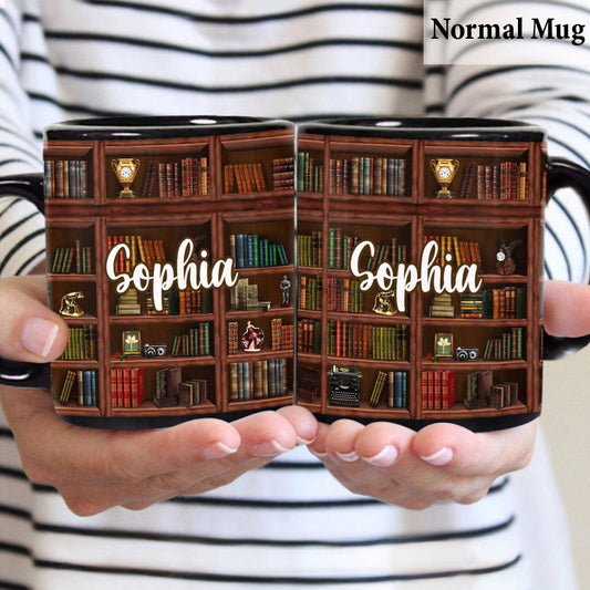 Personalisierte Buchtasse für Bücherliebhaber