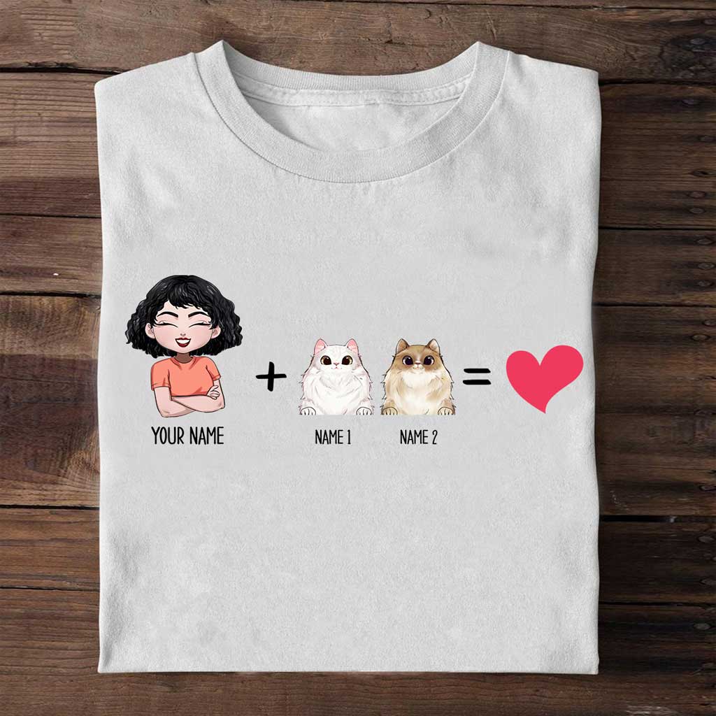 Me With The Cats - Personalized Cat T-shirt and Hoodie