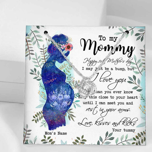 Bedeutungsvoller Liebesknoten zum 1. Muttertag – Personalisierte Mutterliebesknoten-Halskette