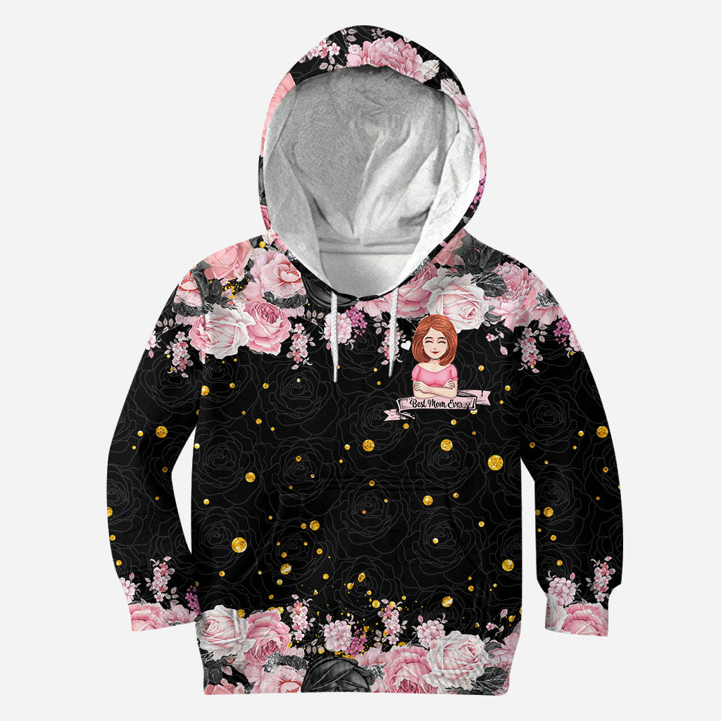 Beste Mama aller Zeiten – Personalisiertes Muttertags-T-Shirt und Hoodie mit dem Aufdruck „Mama“.