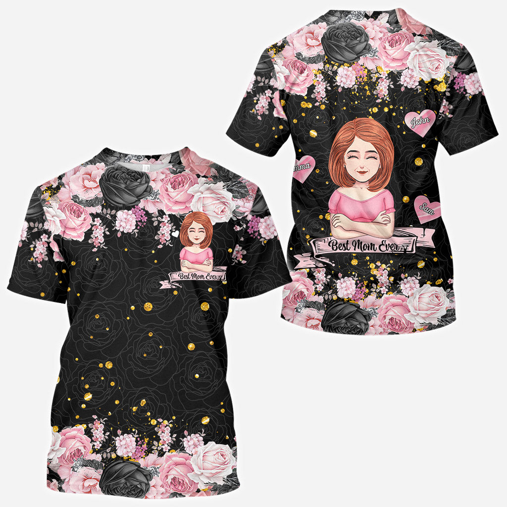 Beste Mama aller Zeiten – Personalisiertes Muttertags-T-Shirt und Hoodie mit dem Aufdruck „Mama“.