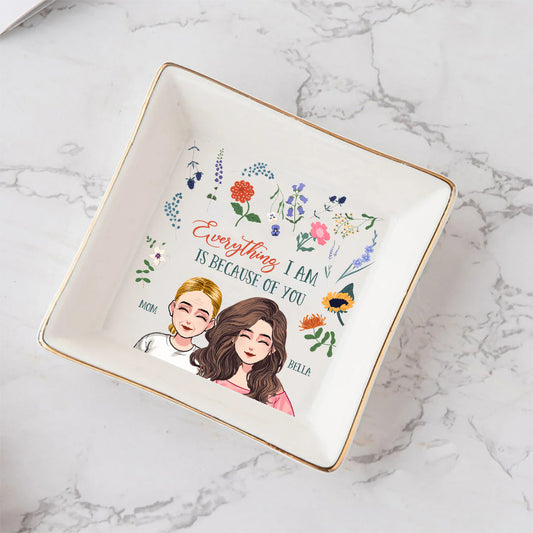 Alles, was ich bin – Geschenk für Mama, Oma, Tochter, Sohn, Enkelin, Enkel – Personalisierte Schmuckschale