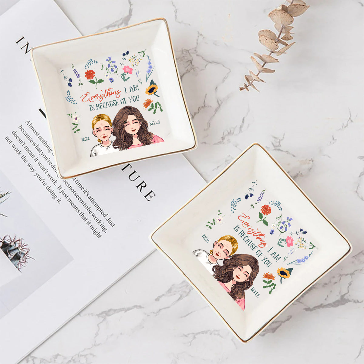 Alles, was ich bin – Geschenk für Mama, Oma, Tochter, Sohn, Enkelin, Enkel – Personalisierte Schmuckschale