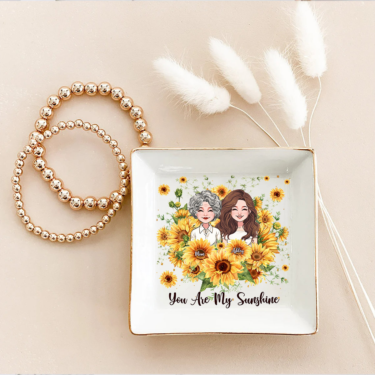 Du bist mein Sonnenschein – Personalisierte Schmuckschale zum Muttertag