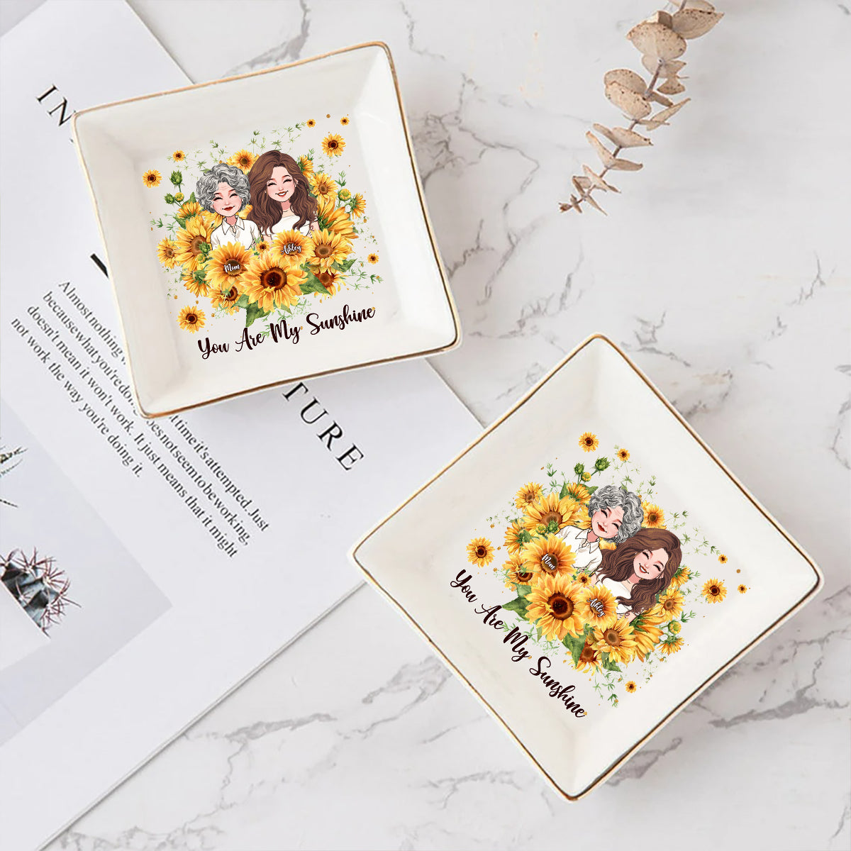 Du bist mein Sonnenschein – Personalisierte Schmuckschale zum Muttertag