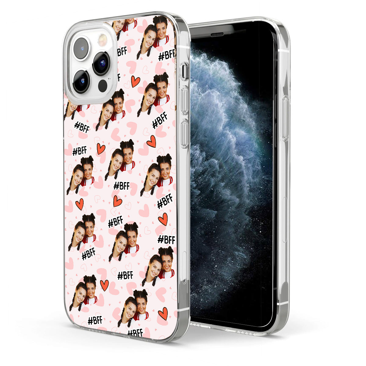 Besties Forever - Personalized Bestie Clear Phone Case