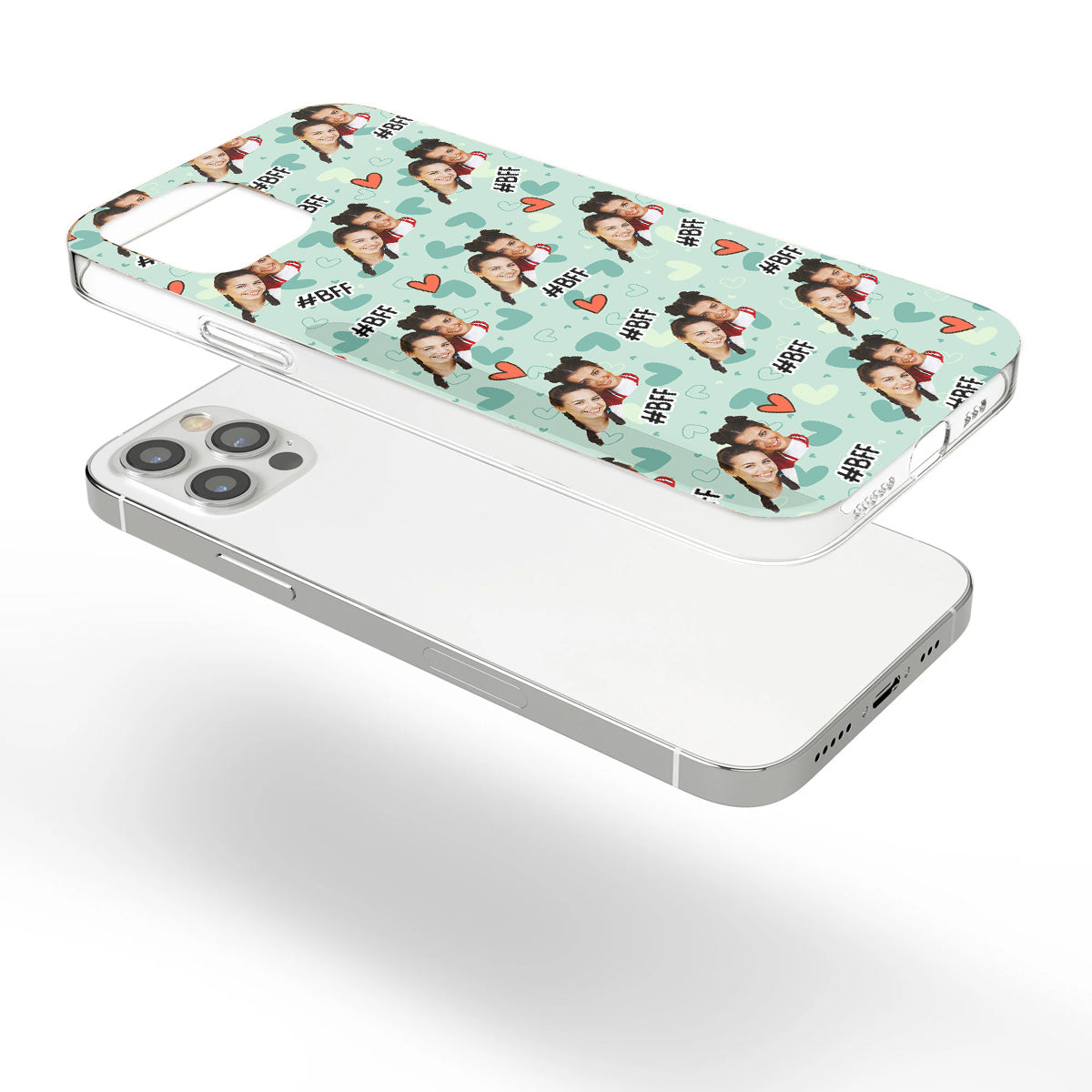 Besties Forever - Personalized Bestie Clear Phone Case