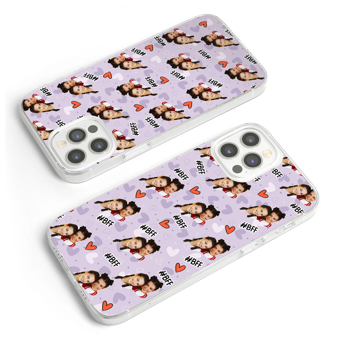 Besties Forever - Personalized Bestie Clear Phone Case