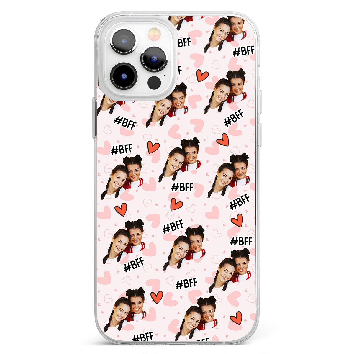 Besties Forever - Personalized Bestie Clear Phone Case