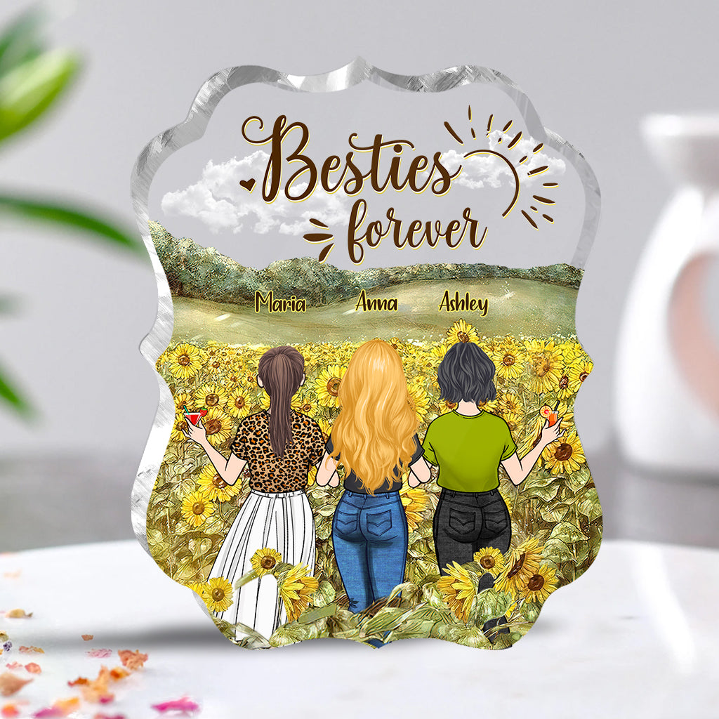 Beste Freundin für immer – Geschenk für die beste Freundin der Schwester – Personalisierte Acrylplakette in individueller Form