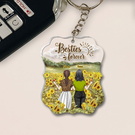 Bestie Forever - Bestie gift for sister - Personalized Keychain