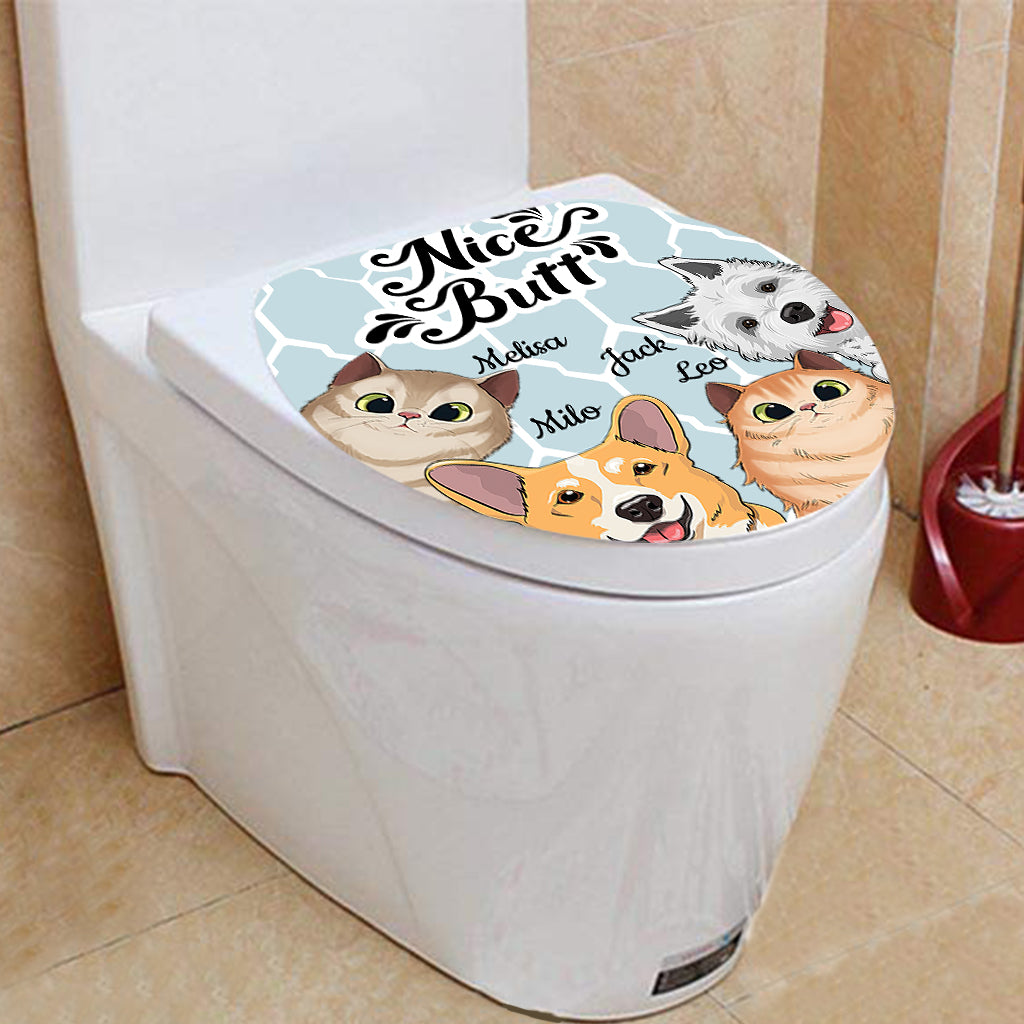 Schöne Hundedusche – Personalisierter Duschvorhang & Badematten-Set