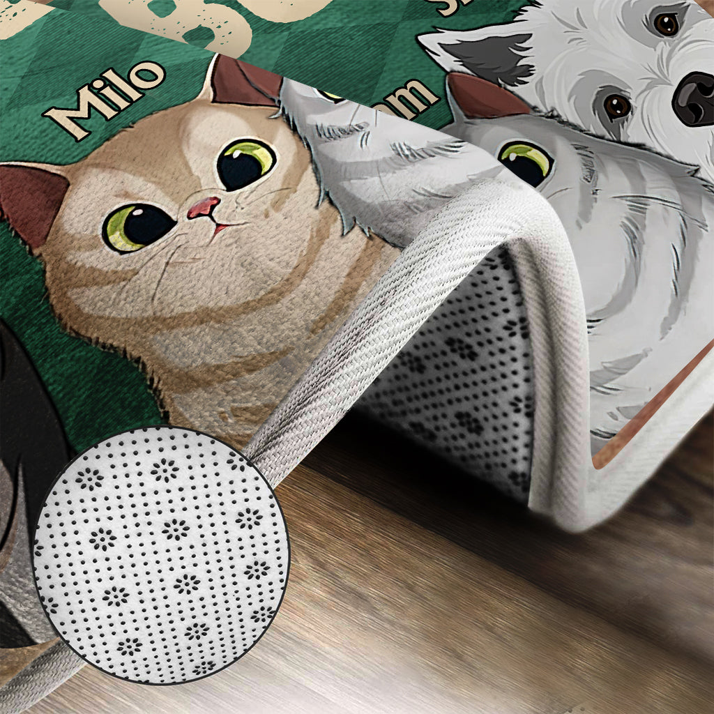 Nice butt Shower - Dog gift for dog lover, cat lover - Personalized Bathroom Mats Set