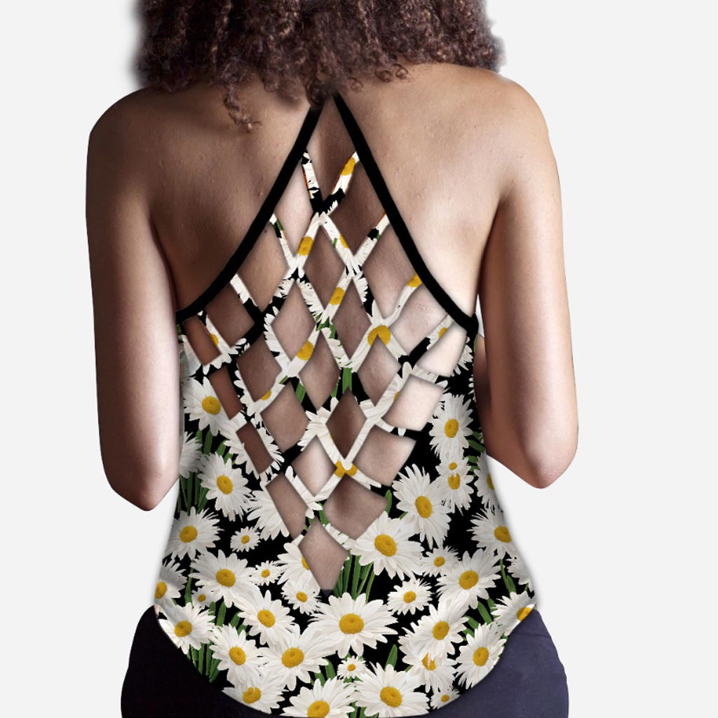 Happy Camper Cross Tank Top