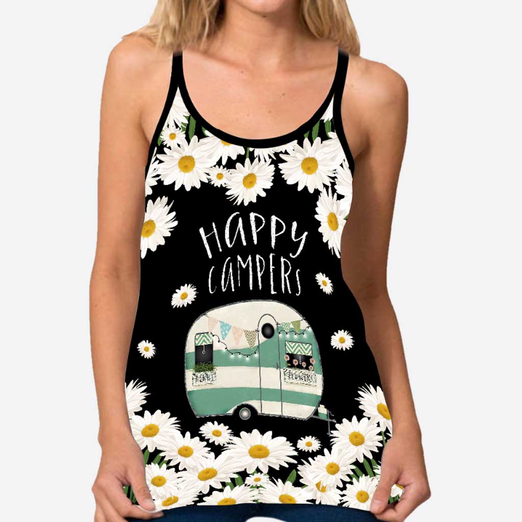 Happy Camper Cross Tank Top