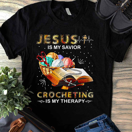 Jesus And Crocheting T-shirt And Hoodie 062021