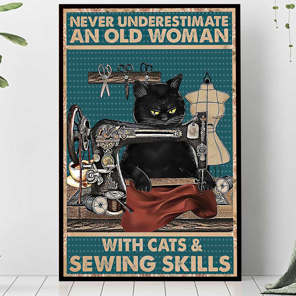 Alte Frau – Nähposter 062021