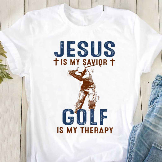 Golf ist meine Therapie – T-Shirt und Hoodie 062021