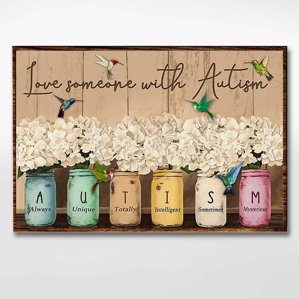Jemanden mit Autismus lieben – Poster zur Sensibilisierung für Autismus 062021