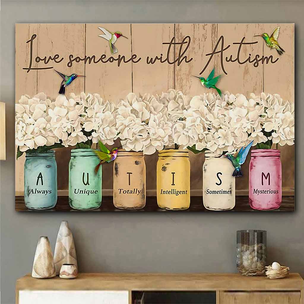 Jemanden mit Autismus lieben – Poster zur Sensibilisierung für Autismus 062021