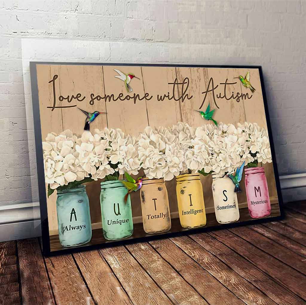 Jemanden mit Autismus lieben – Poster zur Sensibilisierung für Autismus 062021