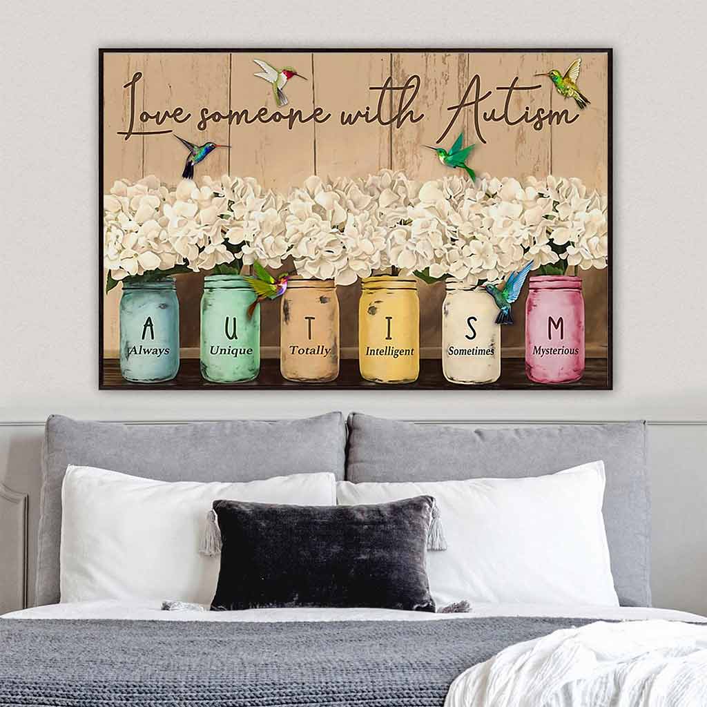 Jemanden mit Autismus lieben – Poster zur Sensibilisierung für Autismus 062021