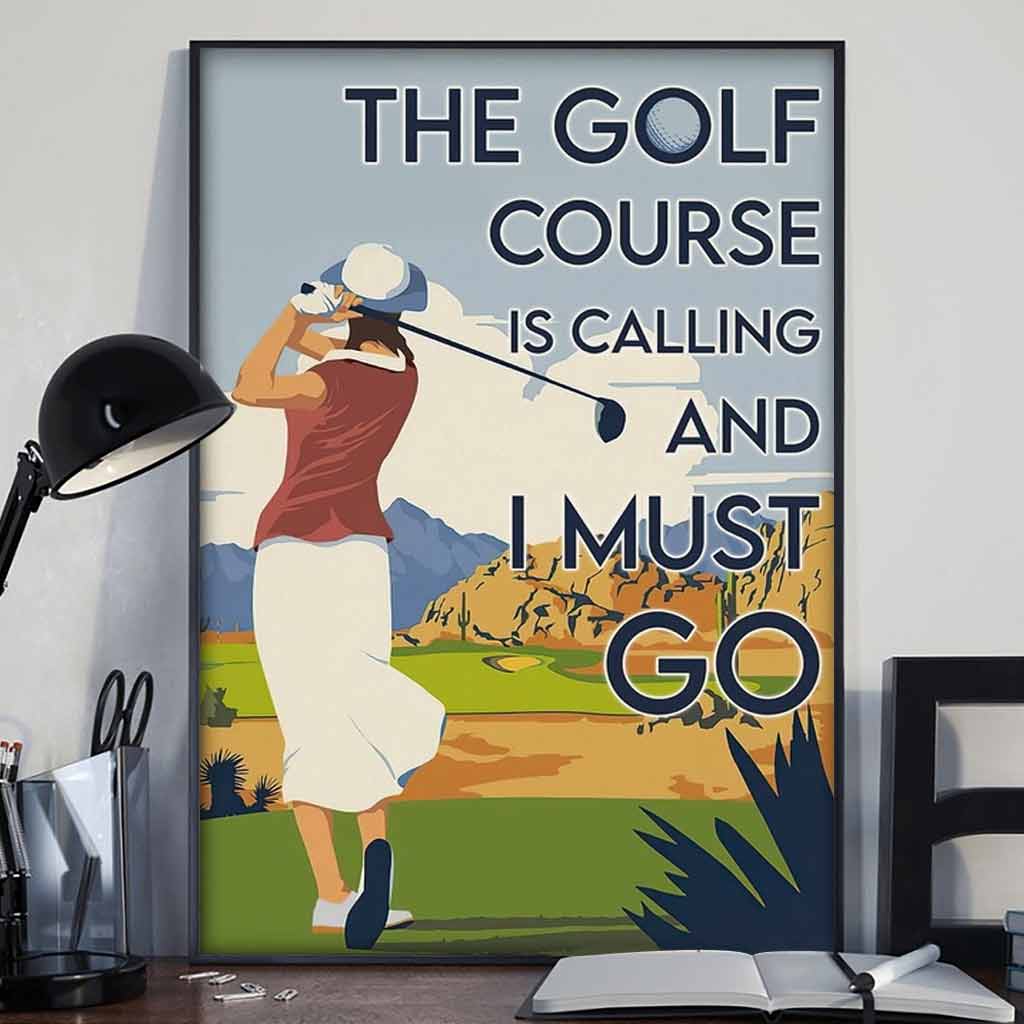 Das inspirierende Golfplatz-Poster