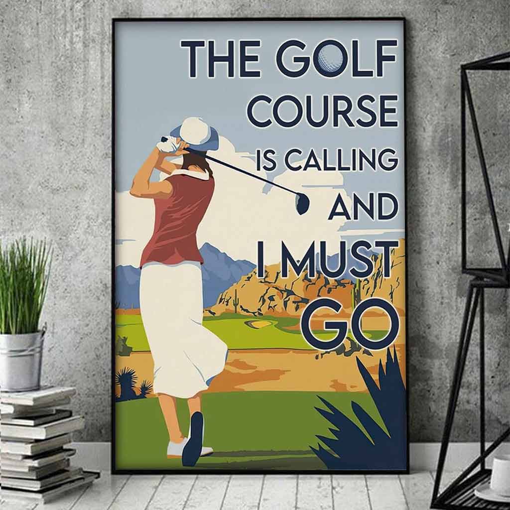 Das inspirierende Golfplatz-Poster
