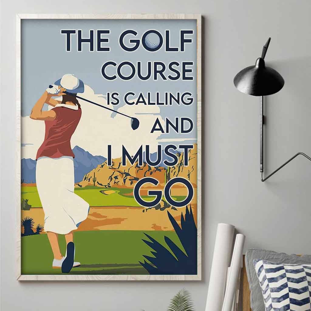 Das inspirierende Golfplatz-Poster