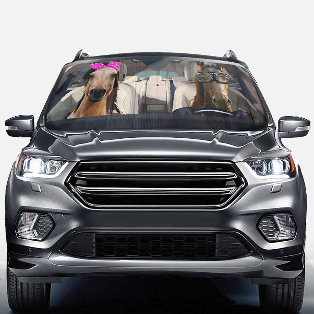 Love Horses - Sonnenschutz für Pferdefahrzeuge 062021