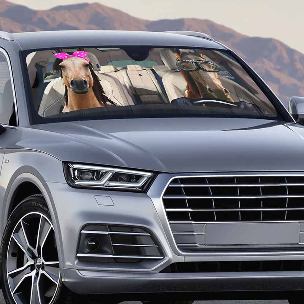 Love Horses - Sonnenschutz für Pferdefahrzeuge 062021