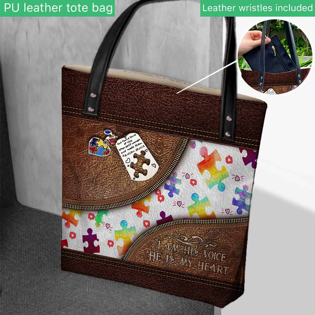 Ich bin seine Stimme, er ist mein Herz – Tragetasche zur Sensibilisierung für Autismus 062021