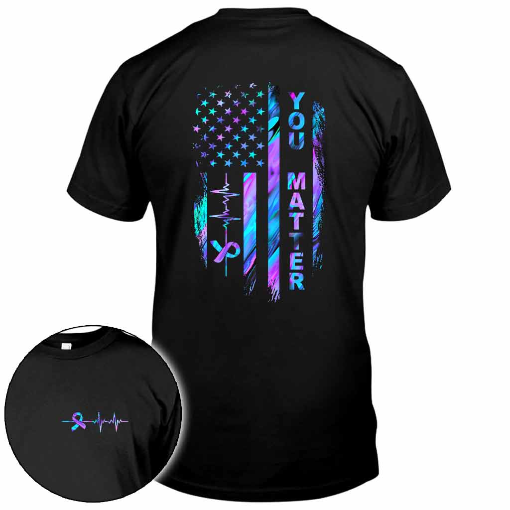 T-Shirt und Hoodie mit Flagge zur Suizidprävention 062021