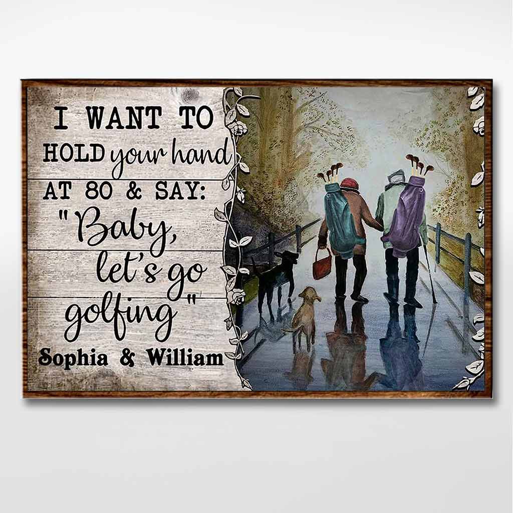 Baby Let's Go - Personalisiertes Golfposter 062021