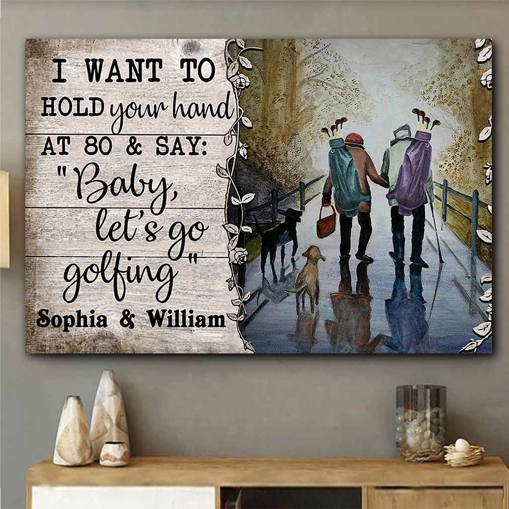 Baby Let's Go - Personalisiertes Golfposter 062021