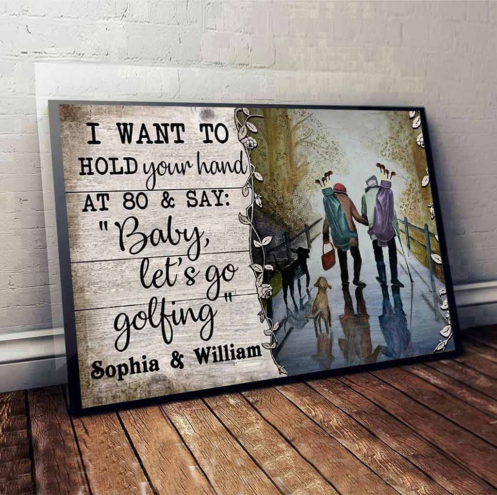 Baby Let's Go - Personalisiertes Golfposter 062021