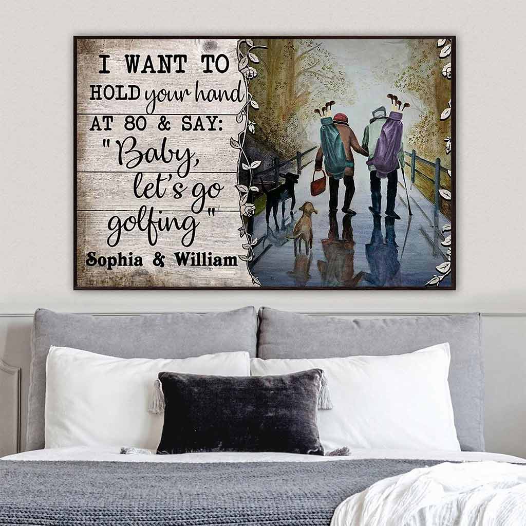 Baby Let's Go - Personalisiertes Golfposter 062021