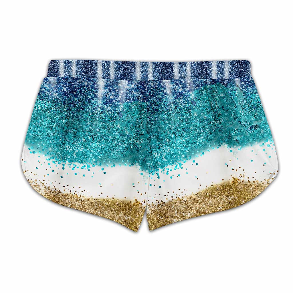 Salty Lil' Beach - Personalized Sea Lover Hollow Tank Top and Women Shorts