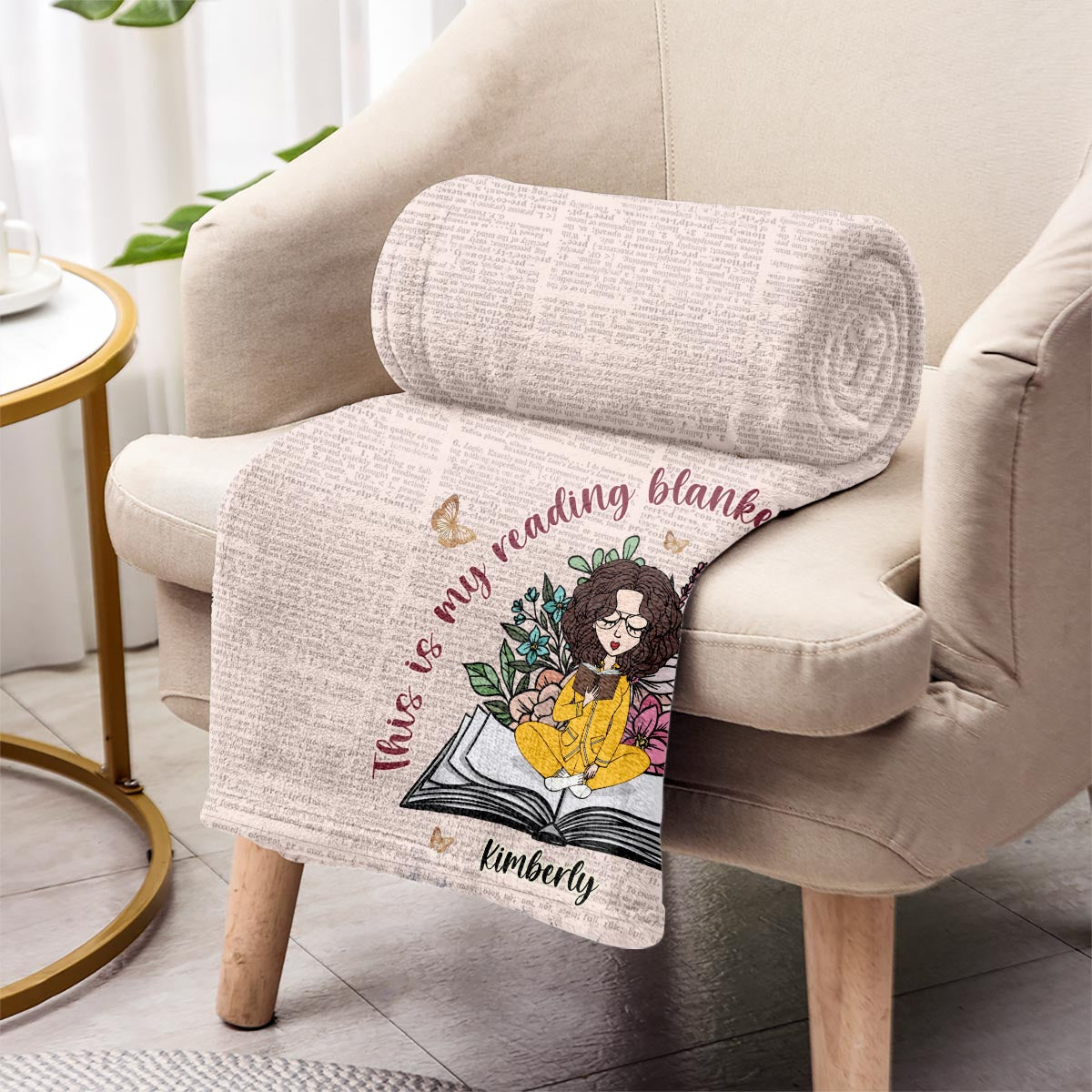 Das ist meine Lesedecke – personalisierte Buchdecke