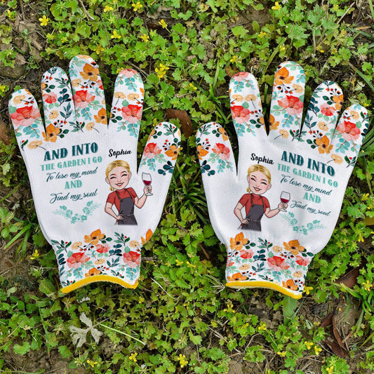 And Into The Garden I Go - Personalized Gardening Garden Gloves