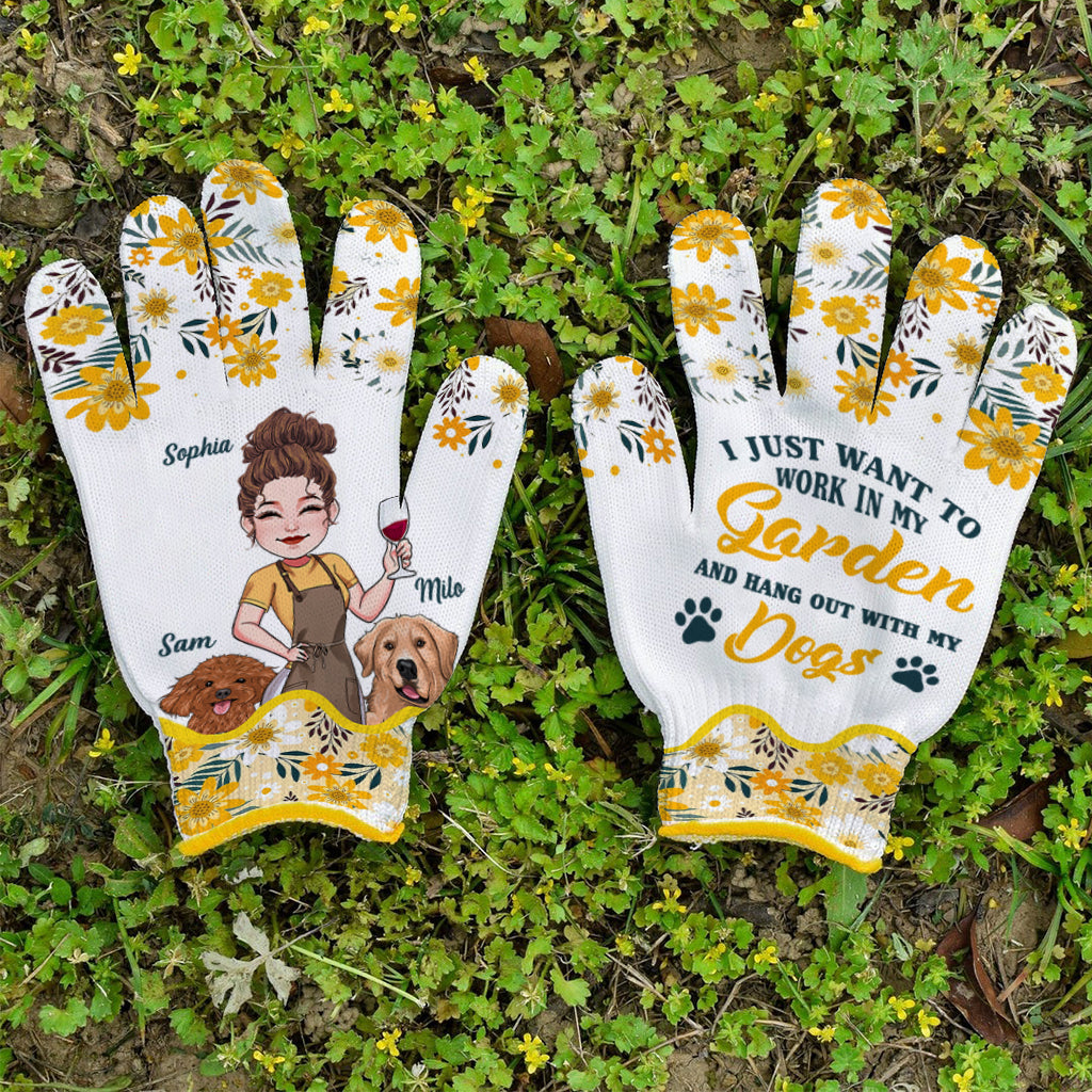 Ich will einfach nur in meinem Garten arbeiten und entspannen – personalisierte Gartenhandschuhe
